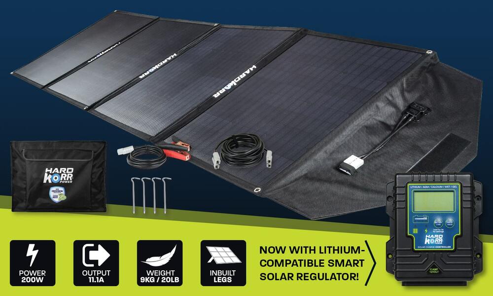 Hard Korr Folding Solar Mat with Regulator 200w