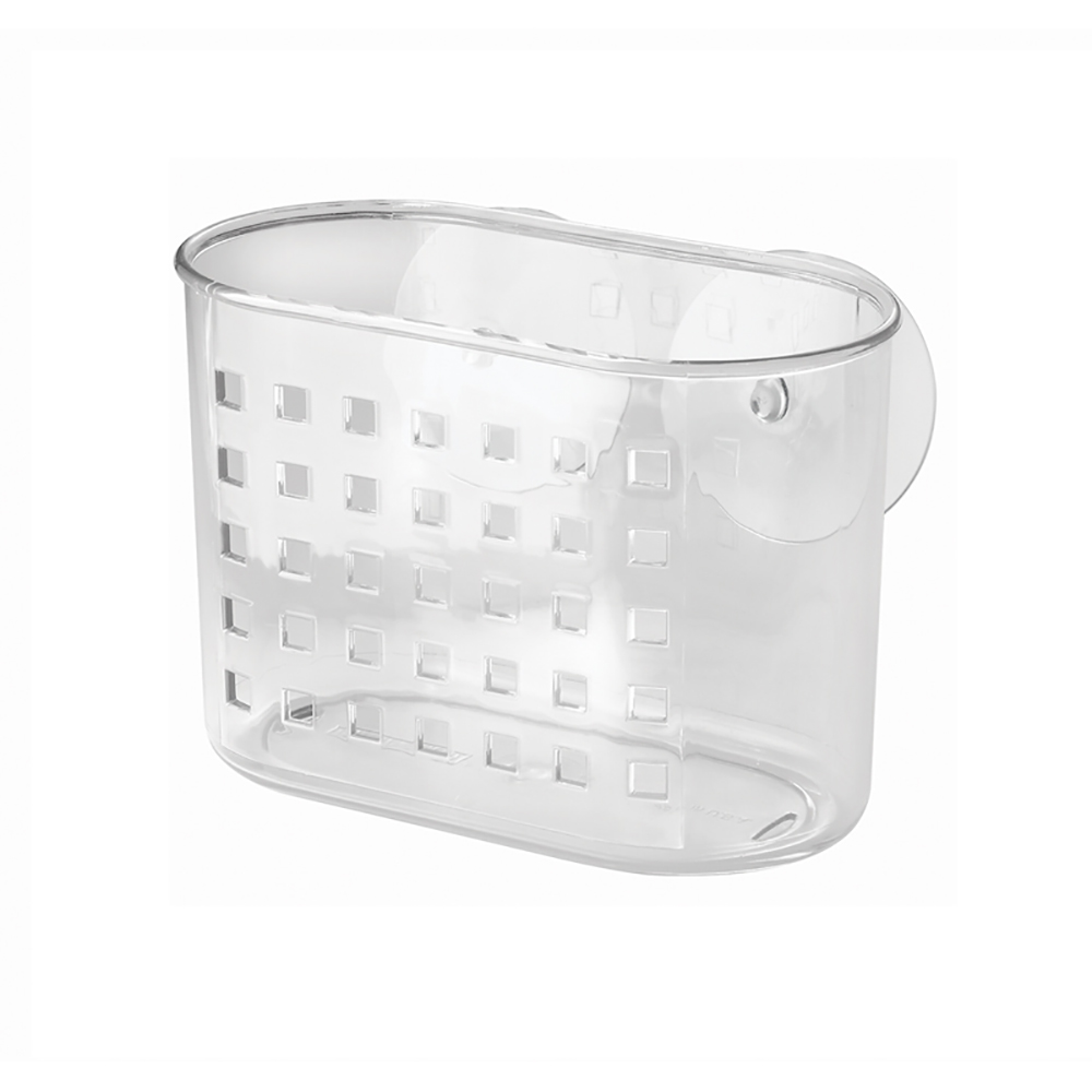 InterDesign Clear Plastic Suction Small Basket