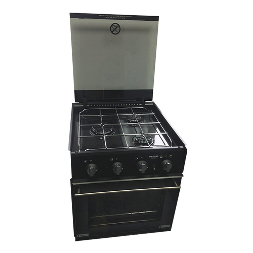 Thetford Triplex Oven/Grill with 3 Burner Hob Carbon Finish