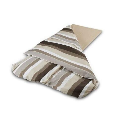 Duvalay Luxury Sleeping Bag- Coffee and Cream 77cm