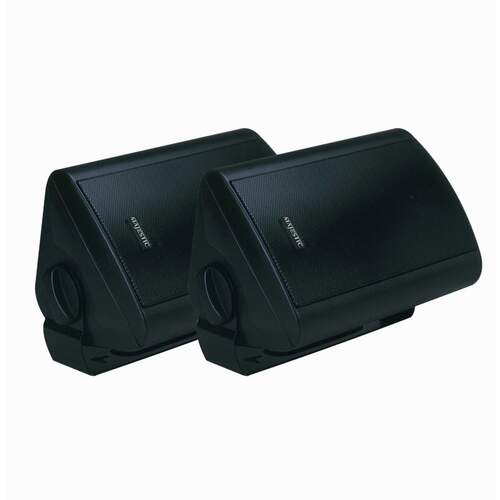 Majestic Outdoor Box Speakers Waterproof Black 2pk