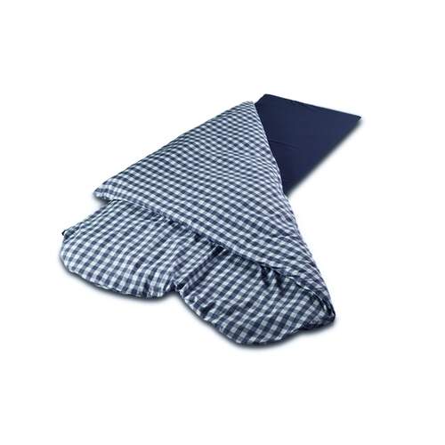 Duvalay Luxury Sleeping Bag - Navy Check 66cm