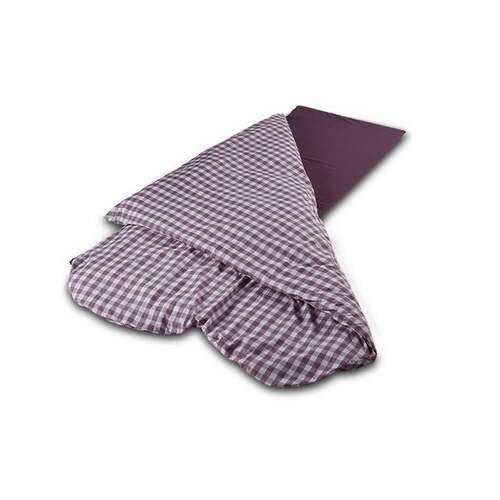 Duvalay Luxury Sleeping Bag - Plum Check 66cm