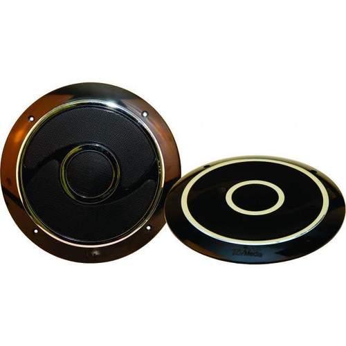 RV Media Internal Speakers 6" 180W Black/Chrome 2pk