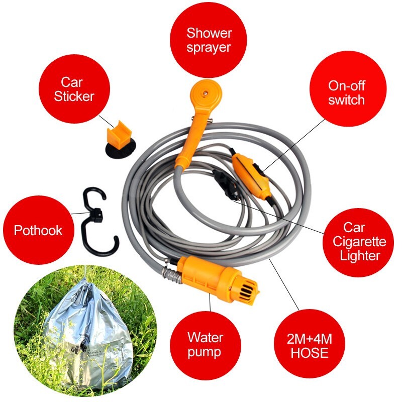 12V Camping Shower