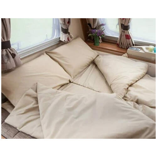 Duvalay Luxury Sleeping Bag Coffee and Cream 66cm