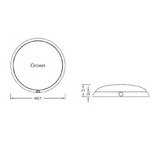 Lumo Crown Led Dome Light Satin Finish Cool White - Lumo Crown Led Ceiling Light Lumo Crown Led Dome Light Satin Finish Cool White - Lumo Crown Led Ceiling Light
