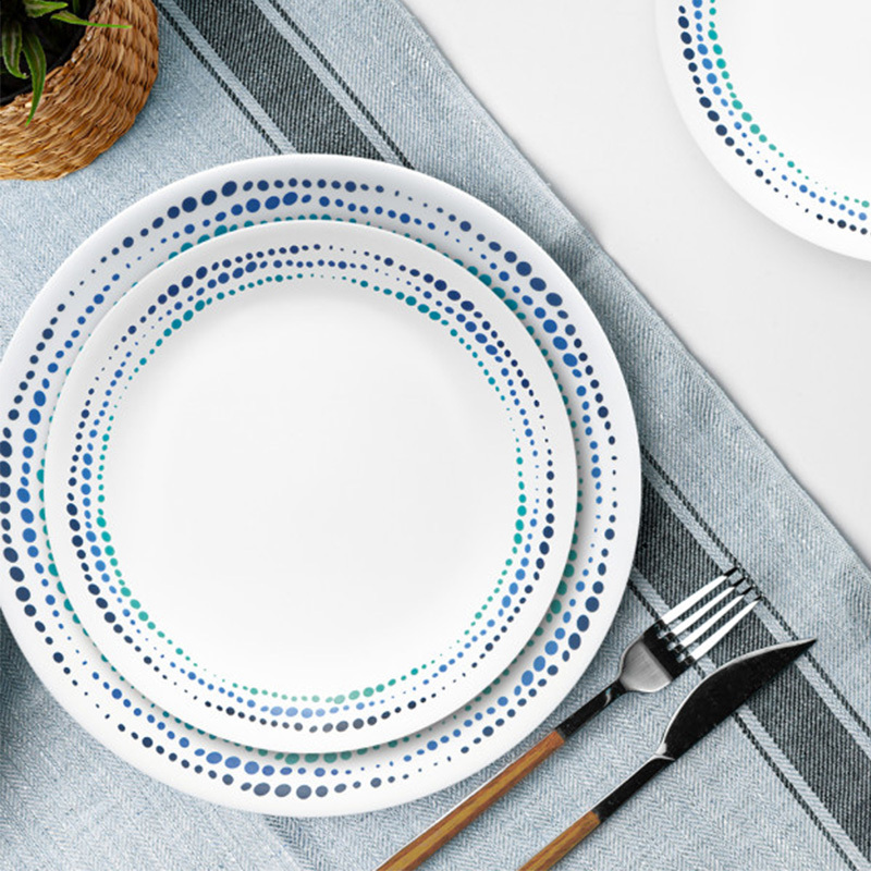 Corelle Vitrelle Dinner Set Ocean Blues 12pc