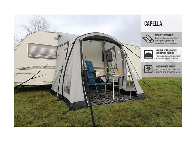 Awnings Vango Capella Air 220 Caravan Awning Camping Hiking Mountaineering Naces Com Br - Diy Child S Hooded Capella