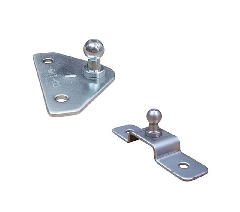 Door Part Gas Strut Mounting Brackets Stainless Steel Straight