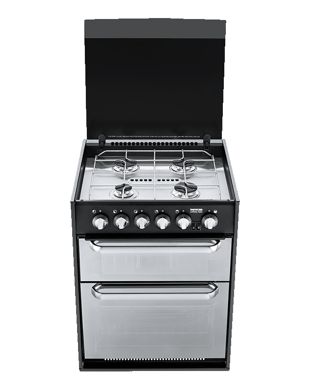 Thetford Caprice MK3 Oven/Grill with 4 Burner Hob Mirror Finish