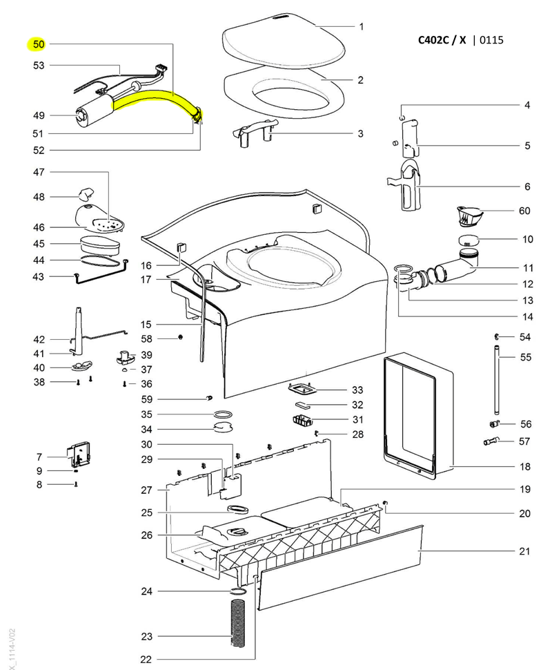 Campervan Motorhome Cassette Toilet DBE