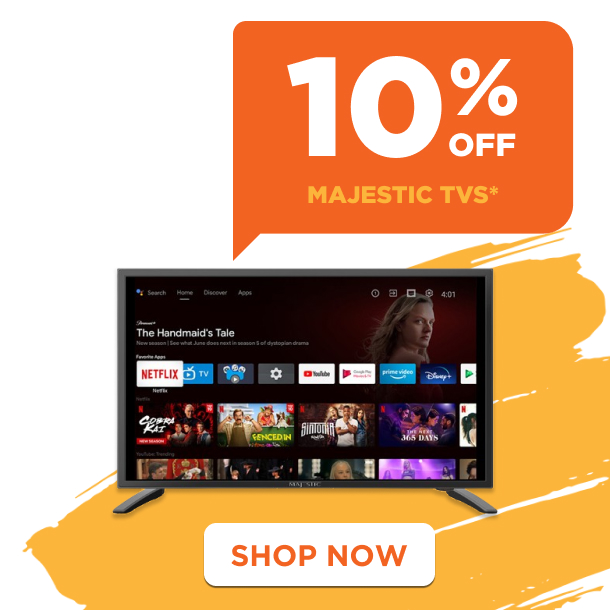 10% off Majestic TVS