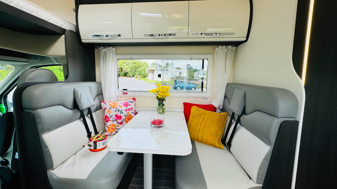 KEA nomad back interior of motorhome
