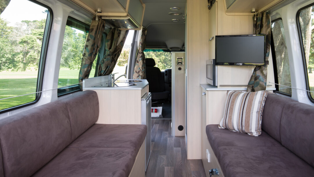 KEA nomad back interior of motorhome