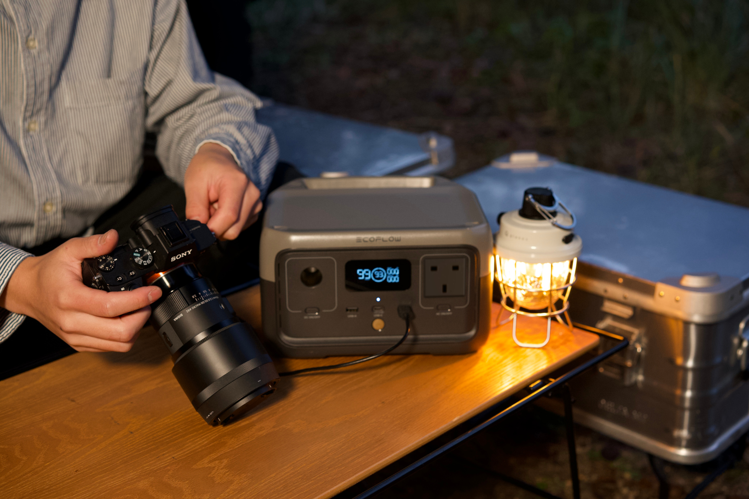 Ecoflow when in use when adventuring outdoors