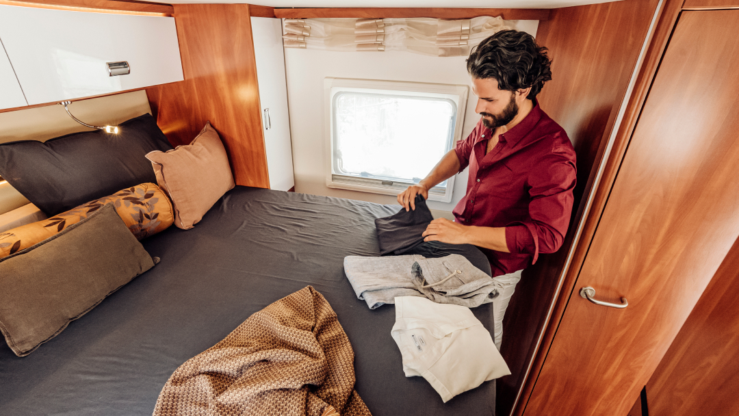 KEA nomad back interior of motorhome