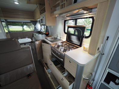 Inside river rv