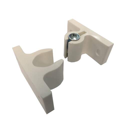 Door Part - Door Retainer Square White 40mm