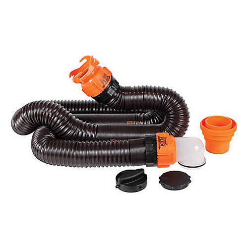 Camco Rhino Flex Waste Hose Kit 3"x 15'