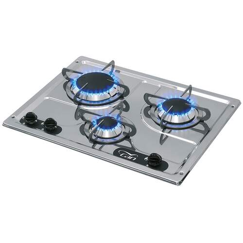 CAN 3 Burner Hob Marine Stainless Steel