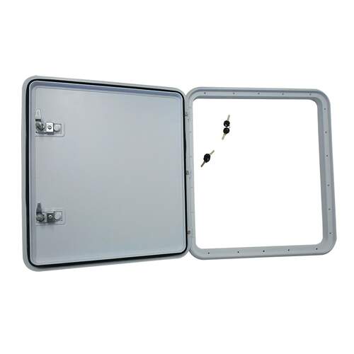 Coast RV Service Door 4 with Locks White 566 x 631mm