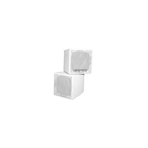 Majestic Internal Cube Speakers White 2pk