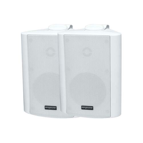 Majestic Outdoor Speakers Dual Cone 6" White 2pk