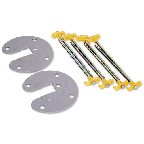 Fiamma Awning Part - Leg Plate Fixing Kit with Pegs 2pk