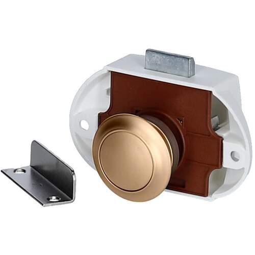 Push Lock Kit - Brass Plated Polished Finish***