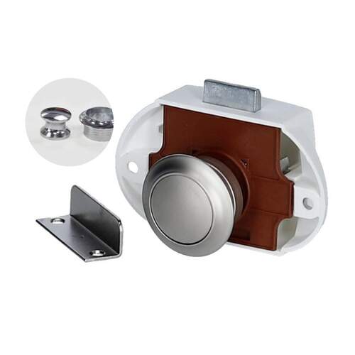 Push Lock Kit - Chrome Plated Polished Finish***