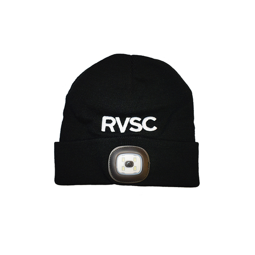 RVSC Beanie with Rechargeable LED Light Black
