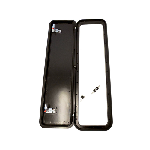 Coast RV Service Door 5 with Locks Black 288 x 953mm