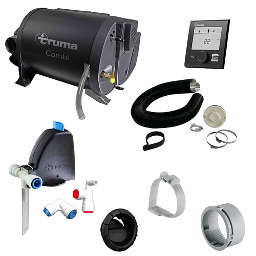 Truma Combi 4E Air/Water Heater with RV Install Kit Gas/240V