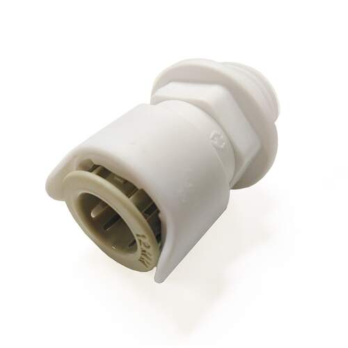 Push-Fit Adaptor Straight 12mm (F) - 1/2" BSP Thread (M)