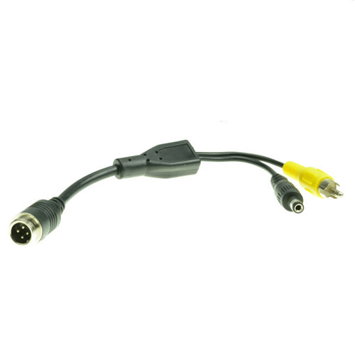 RSE Camera Adaptor 4 Pin Male plug to Male RCA/Male DC
