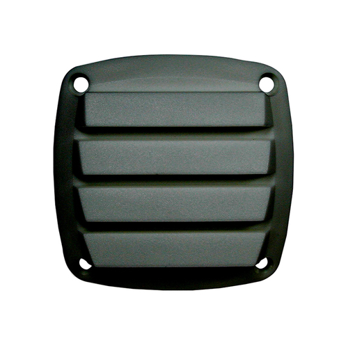 Louvre Vent Square Plastic Black 86 x 86mm