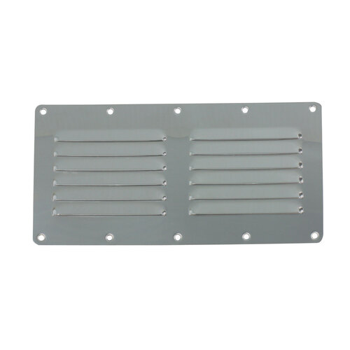 Louvre Vent Rectangle Low Profile Stainless Steel 232 x 115mm