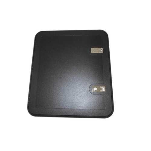 Coast RV Service Door 4 with Locks Black 566 x 631mm