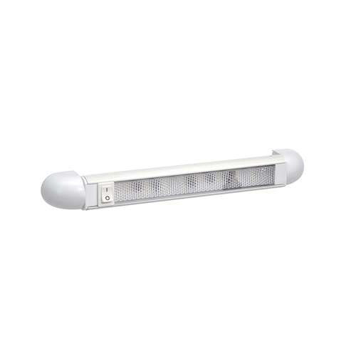 Narva LED Cabin Light With Swivel Switched White Finish - Cool White