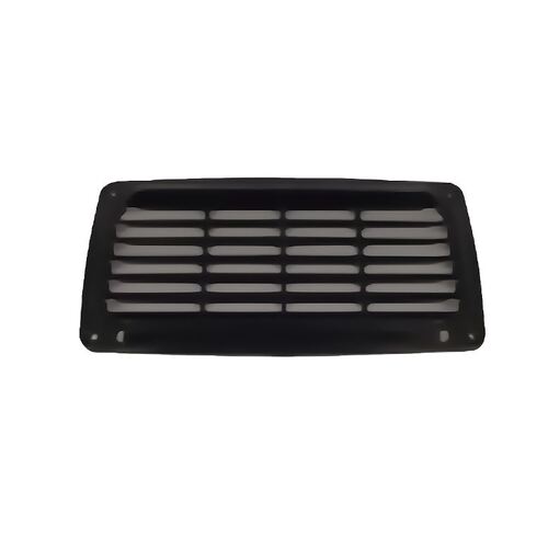 Louvre Vent Rectangle Plastic Black 201 x 101mm