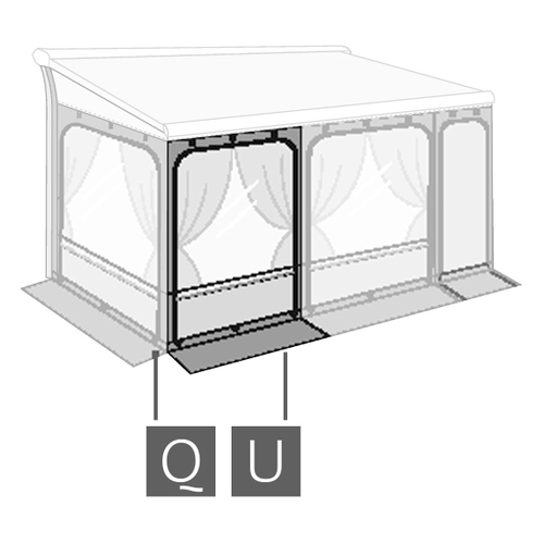 Fiamma 2021 Privacy Room Attachment U - Front Panel 150