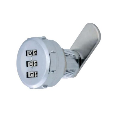 Cam Lock Combination Round Zinc Chrome