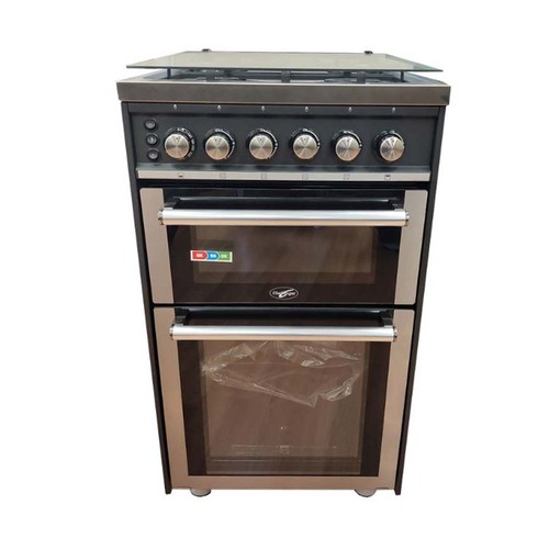 Challenger Kakapo Gas Oven with 4 Burner Hob Black