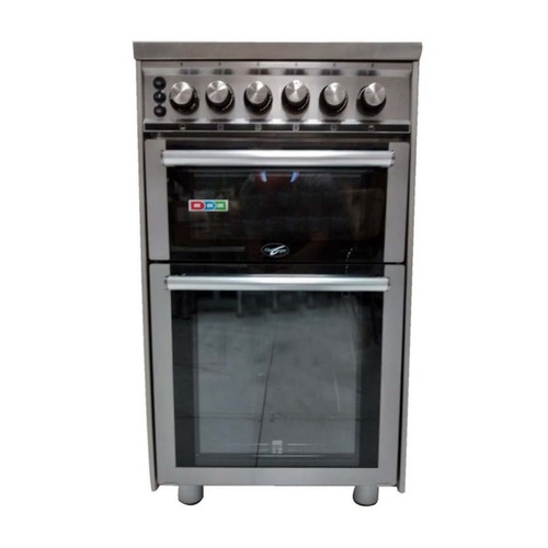 Challenger Kakapo Gas Oven with 4 Burner Hob Stainless Steel