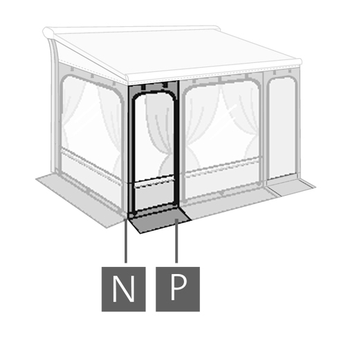 Fiamma 2021 Privacy Room Attachment P - Front Panel 100
