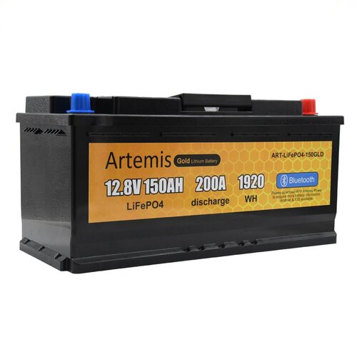 Artemis Gold Lithium Battery with Bluetooth 12V/150AH
