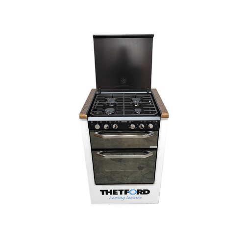 Thetford K1500 Oven/Grill with 4 Burner Hob Mirror Finish