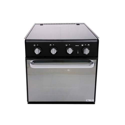 Thetford Triplex Oven/Grill with 3 Burner Hob Mirror Finish