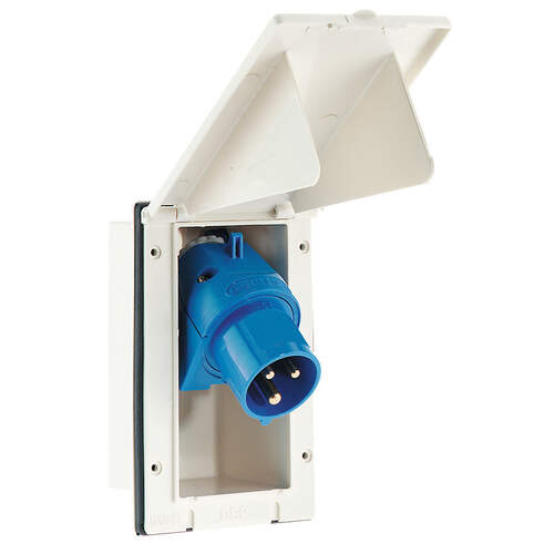 Power Inlet Box Flush Mounted 240V